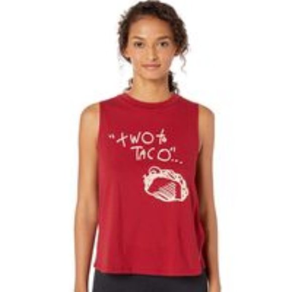 Betsey Johnson Performance "two to Taco" Muscle Swing Tank, Size XL Burgundy - Picture 10 of 10